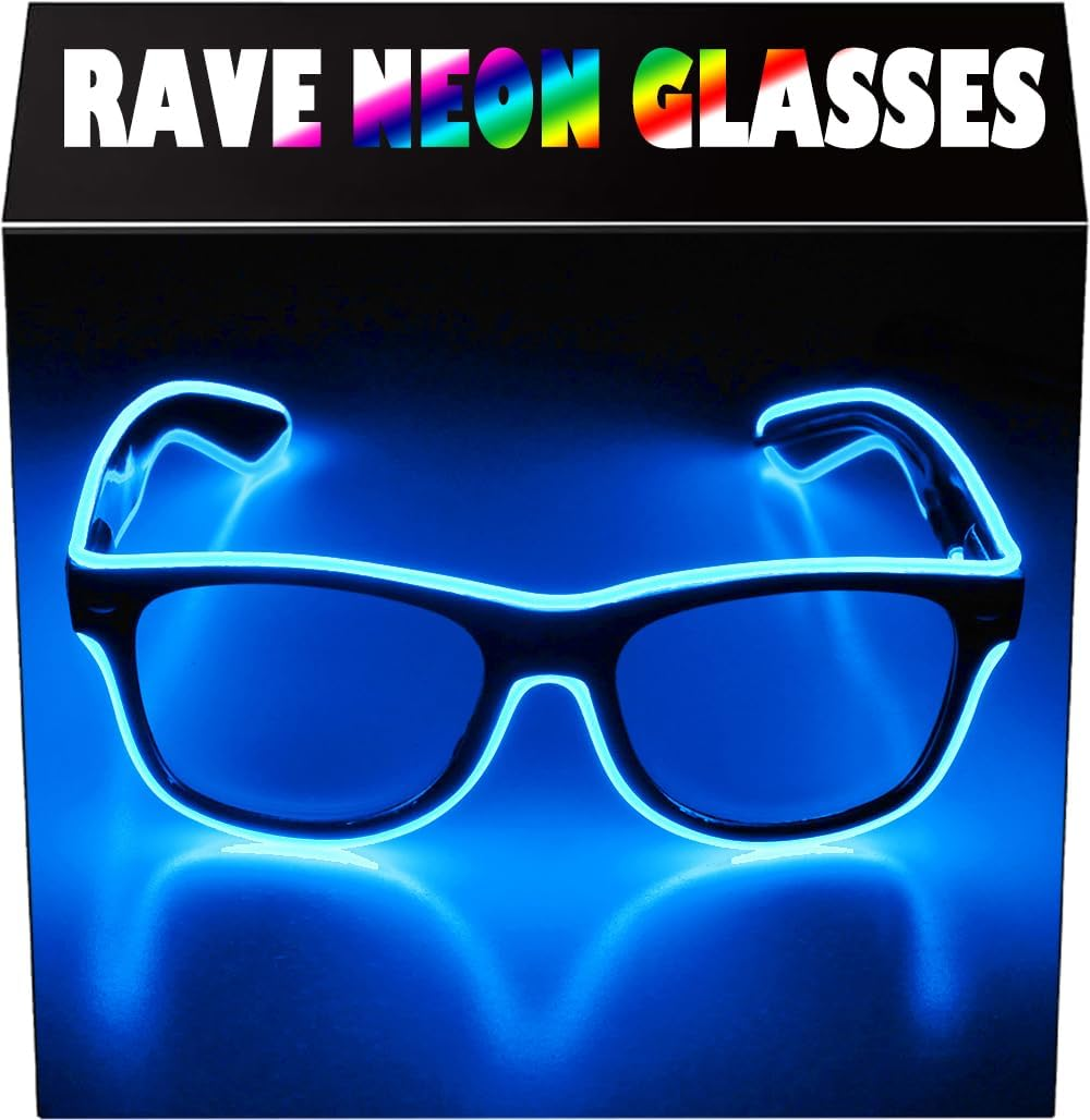 Led El Wire - Flashing Glasses EL Wire LED Glasses