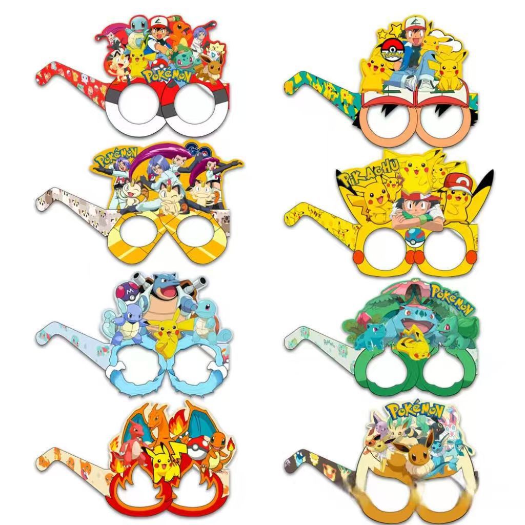 Pokémon-themed paper glasses.  - Prop For Cosplay incelemesi ve fiyatı
