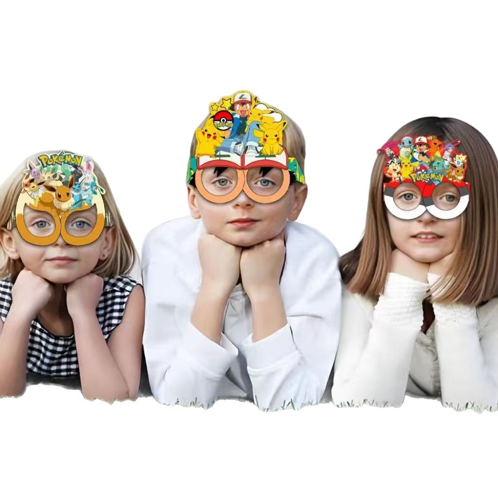 Pokémon-themed paper glasses.  - Prop For Cosplay incelemesi ve fiyatı