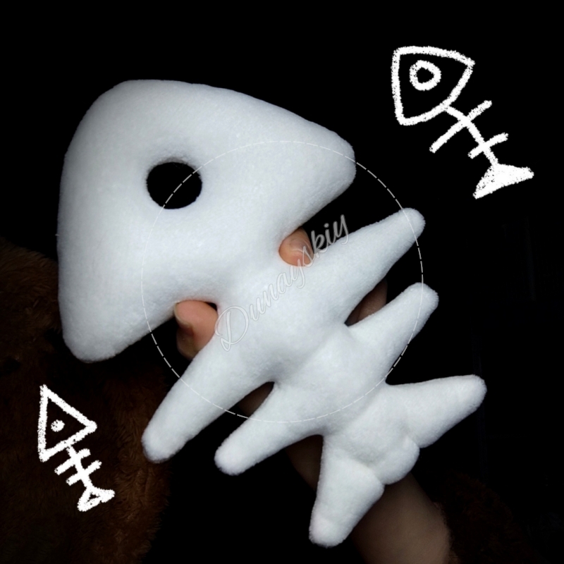 Plush Fishbone Keychain For Fu - Fishbones Cosplay Prop incelemesi ve fiyatı