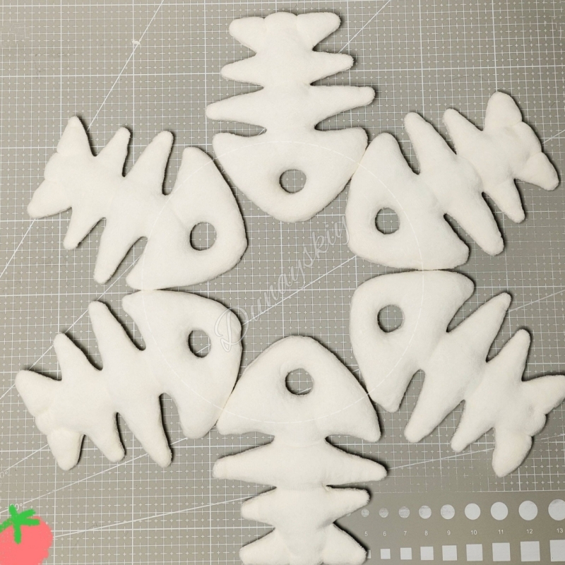 Plush Fishbone Keychain For Fu - Fishbones Cosplay Prop incelemesi ve fiyatı