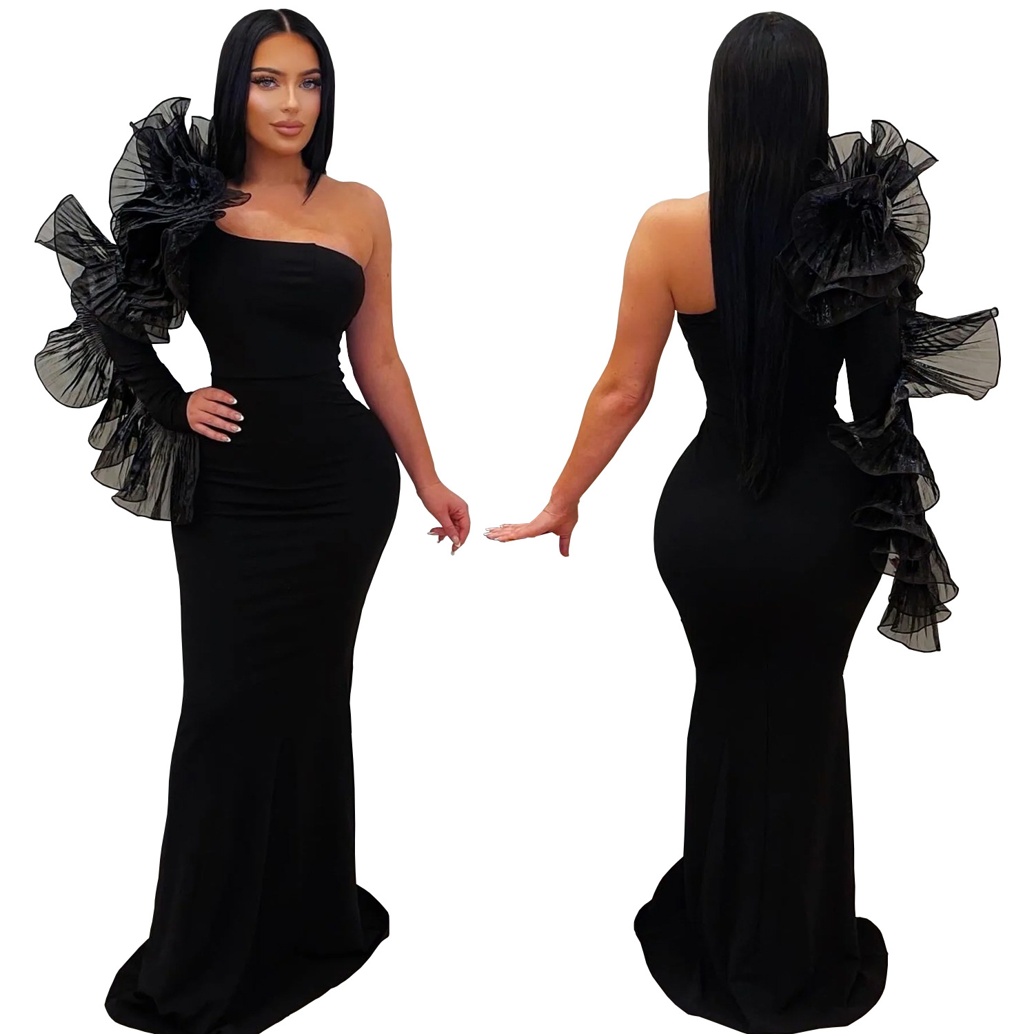 2026 New Black Ruffle Sexy One - Briar Cosplay Prop incelemesi ve fiyatı