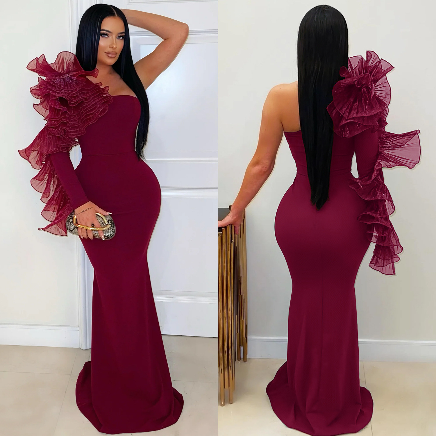 2026 New Black Ruffle Sexy One - Briar Cosplay Prop incelemesi ve fiyatı