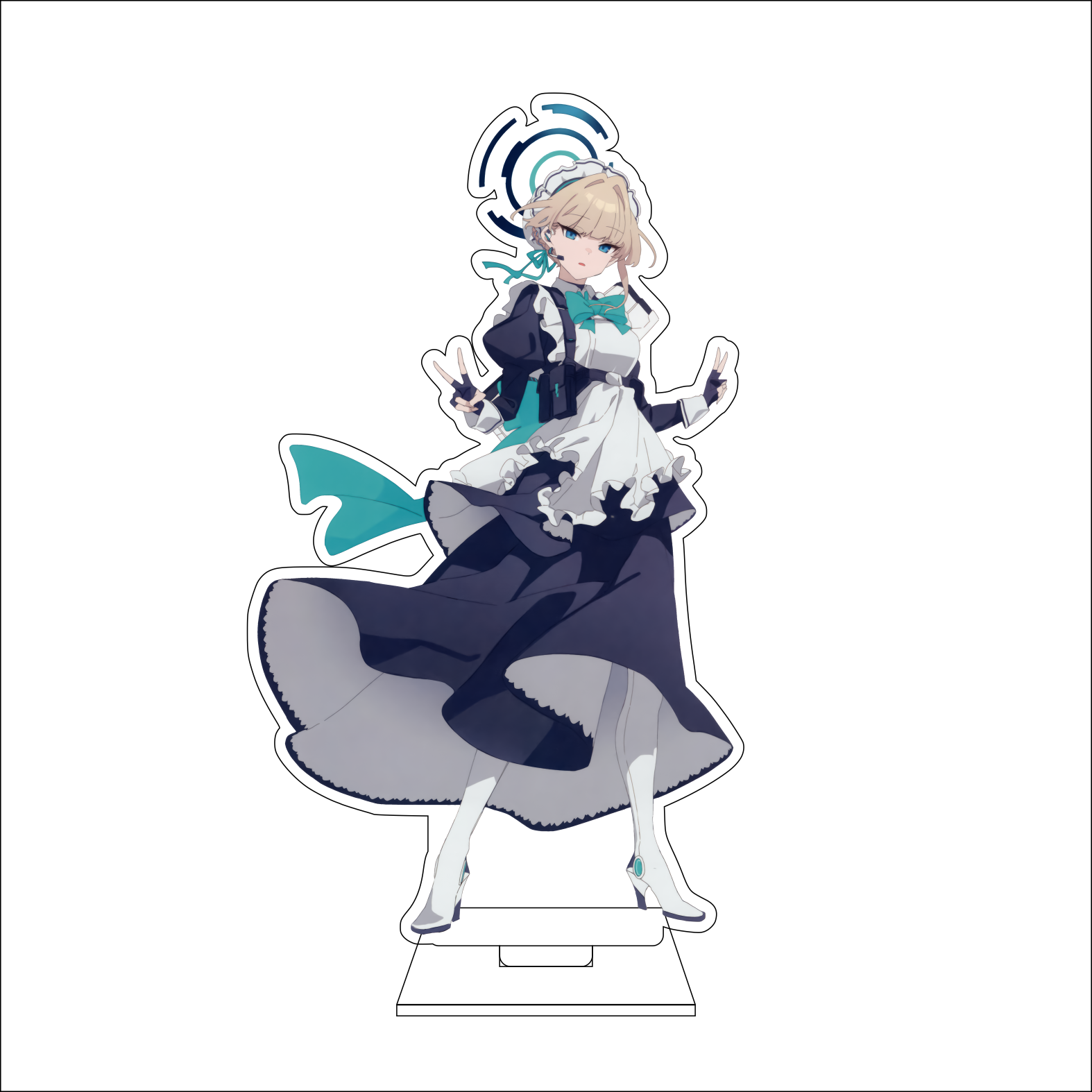 16CM Anime Blue Archive Cospla - Anime Cosplay Prop incelemesi ve fiyatı