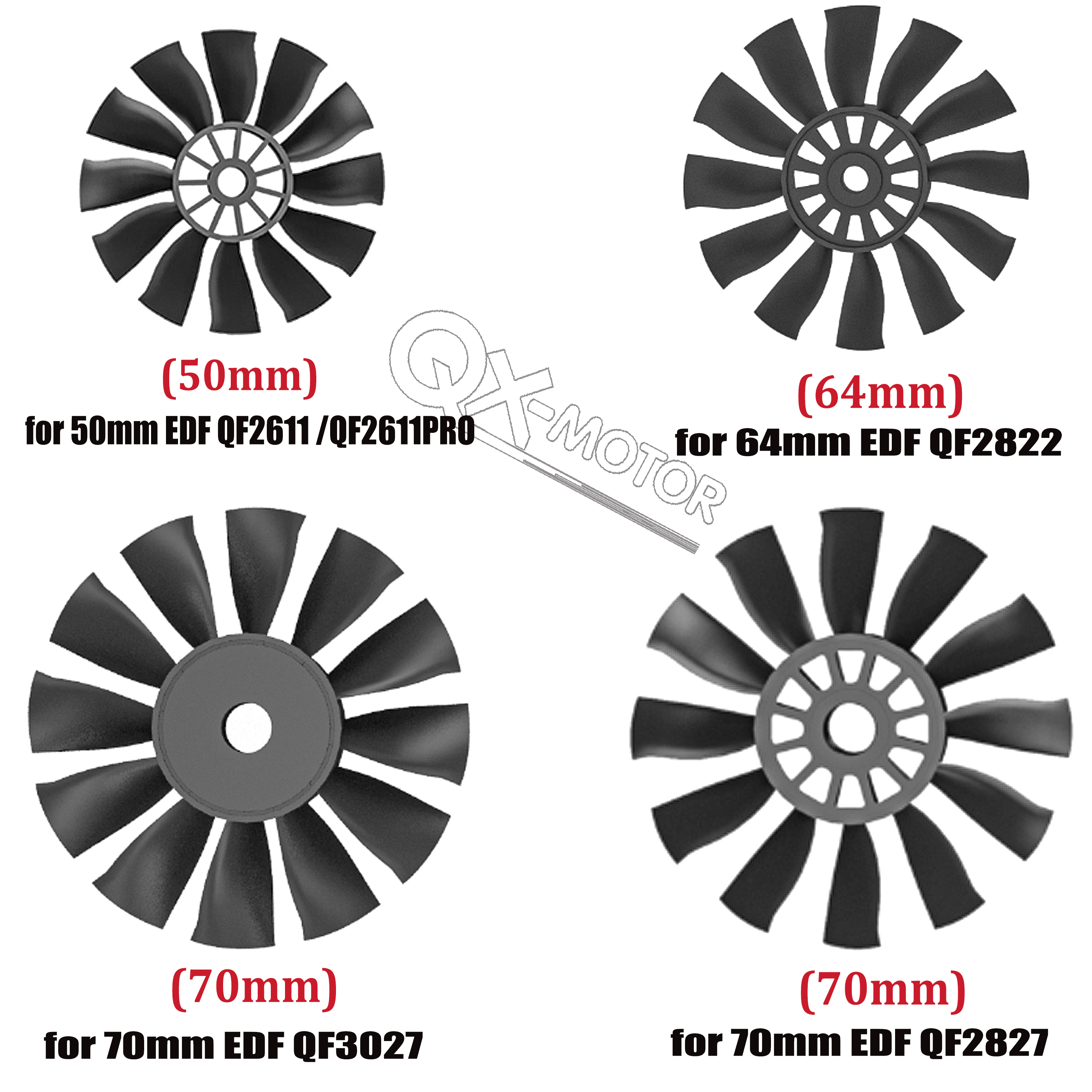 QX-MOTOR 12Blades CW CCW 70mm  - Ekko Cosplay Prop incelemesi ve fiyatı