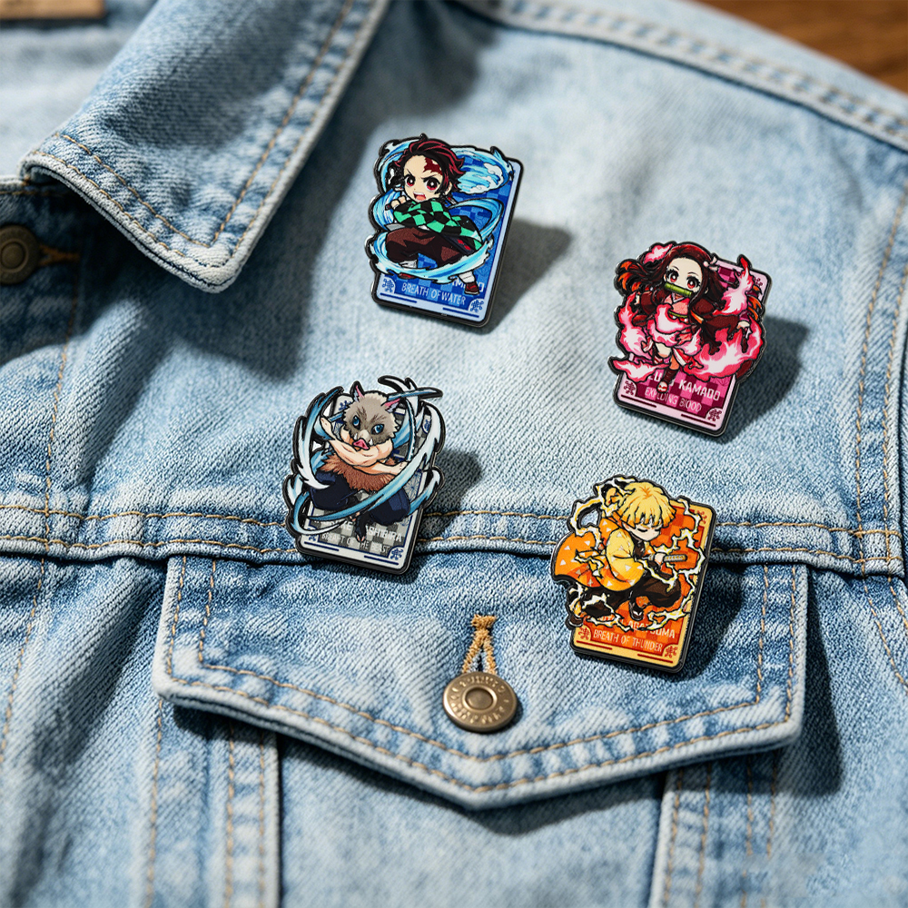 4pcs/set Cartoon Anime Pins Co - Cosplay Prop Bag incelemesi ve fiyatı