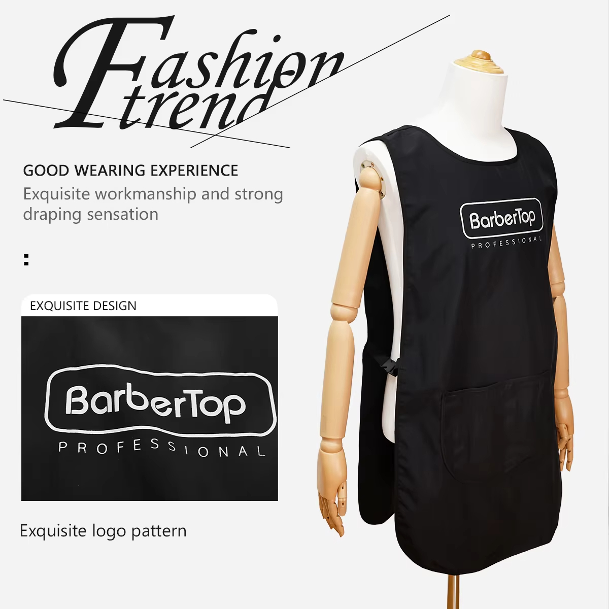 Barbertop Black Stylist Apron  - Hair Spray Color incelemesi ve fiyatı