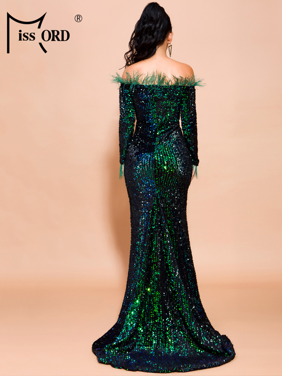 Missord Green Sequin Evening D - Briar Cosplay Prop incelemesi ve fiyatı
