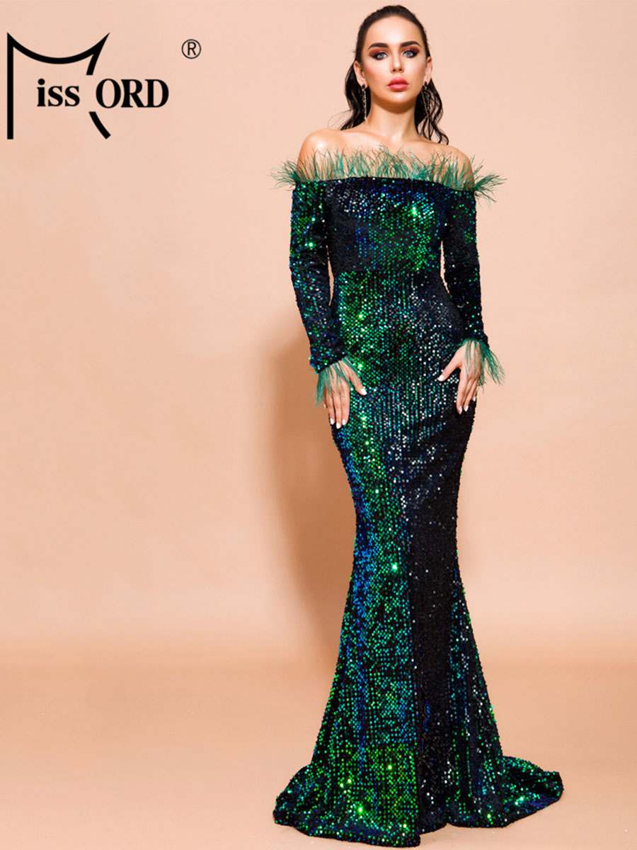 Missord Green Sequin Evening D - Briar Cosplay Prop incelemesi ve fiyatı