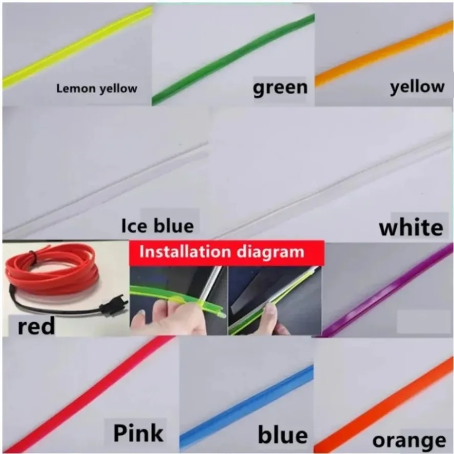 1M/2M/3M/4M/5M Multicolor EL W - Led El Wire incelemesi ve fiyatı