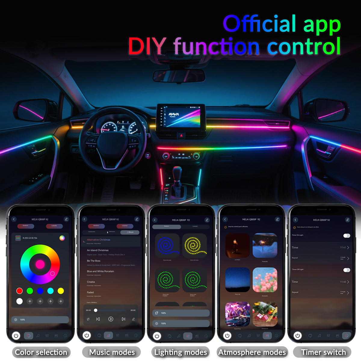 Symphony Car Ambient Lights Ki - Led El Wire incelemesi ve fiyatı