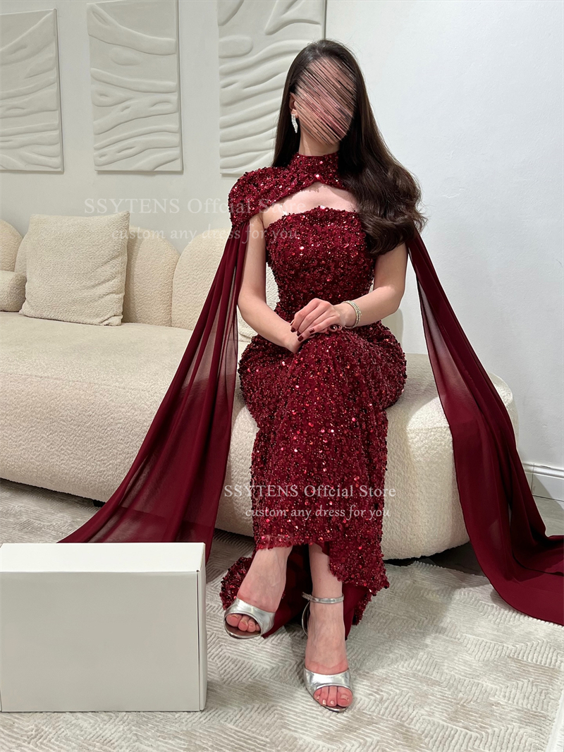 SSYTENS Elegant Red Formal Dre - Briar Cosplay Prop incelemesi ve fiyatı